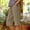 Beige, variant on Avrnliq Womens Navy Linen Blend Capri Pants, Elastic Waist Straight Leg, Rolled Cuff Deep Pockets Casual Capris,Size M
