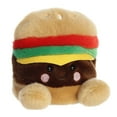 thumbnail image 2 of Aurora - Mini Brown Palm Pals - 5" Charles Cheeseburger - Adorable Stuffed Animal, 2 of 5