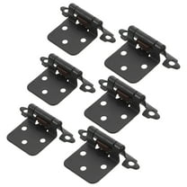 Black Steel Self-Closing Cabinet Hinges for Kitchen Cabinets and Furniture with Smooth Finish and Design