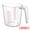 Clear 1000ml, variant on Unique Bargains PS Material Measuring Cup for Measuring and Pouring Clear 250ml