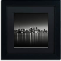 Trademark Fine Art "Lights" Canvas Art by Dave MacVicar, Black Matte, Black Frame