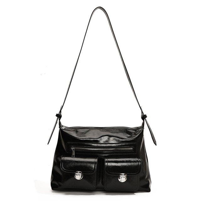 Bolso Bandolera Retro Axila para Mujer Hobo Cuero PU Con