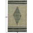 thumbnail image 3 of Casavani Hand Block Printed Cotton Rug Bedroom Living Room Carpets, Gray 8x11 feet, 3 of 5