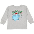 thumbnail image 3 of Inktastic I Want a Hippopotamus for Christmas Hippo in Santa Hat Boys or Girls Long Sleeve Toddler T-Shirt, 3 of 5