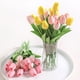thumbnail image 5 of 5/10 piezas de flores artificiales, ramo de tulipanes, flores falsas de PE, decoración de boda, jardín, hogar, jardín, ramo, jarrón, decoración, plantas, 5 of 5