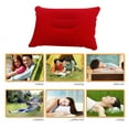 thumbnail image 6 of Tgbvmt Large Plush Inflatable Travel Pillow 16.93x10.63in Extra Comfort Rectangular Concave Neck Support Cushion Foldable Portable for Camping Travel Napping Office Adjustable Softness PVC Pillow, 6 of 7