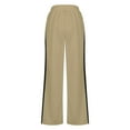 thumbnail image 6 of Coorders Women Fleece High Waist Joggers with Pockets, Casual Women's Wide Leg Sweatpants,Women's Size Khaki,Size XL, 6 of 7
