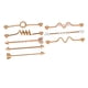 thumbnail image 5 of 8 Pieces Industrial Barbell Earring Set Fashion Long Stud Earring Unisex Sunnimix Pendientes de cuerpo, 5 of 7