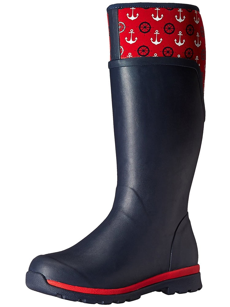 Muck Boot Women's Cambridge Tall Rain Boots Navy Neoprene Rubber 8 M