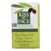 Kiss My Face Bar Soap, Pure Olive Oil, Fragrance Free 4.0 oz
