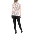 thumbnail image 2 of Anne Klein Womens Plus Pleated Neck Print Blouse, 2 of 2