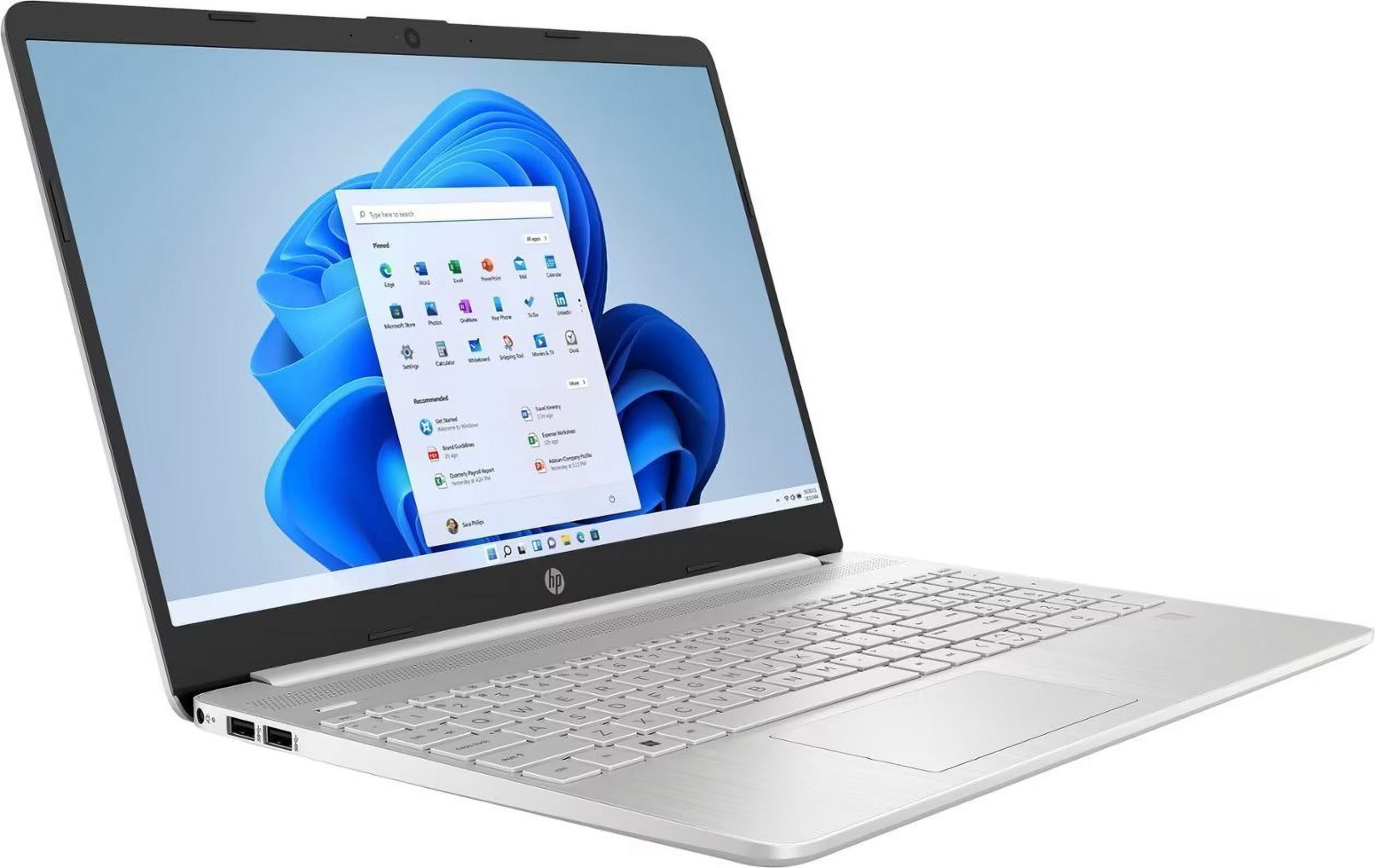 HP 15.6" FHD Touchscreen Laptop, Intel Core i7 1255U, 16GB RAM, 512GB PCIe SSD, Intel Iris Xe Graphics, Windows 11 Home in S Mode, Silver, 20 in 1 Multifunctional Brush