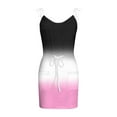 thumbnail image 4 of kytmyeq Women's Fashion Summer Printed Loose Sleeveless Pocket V-Neck Dress, 4 of 5