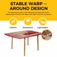 thumbnail image 4 of Valentine's Day Table Cloths for 4 Foot Rectangle Tables, Vintage Love Heart Truck Wooden Valentines Patio Waterproof Elastic Fitted Tablecloths, Washable Rectangular Table Cover for Camping, 4 of 8
