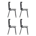 thumbnail image 6 of Hassch 4 Pack Wood Chairs, Farmhouse Dining Chair for Kitchen, Living Room, Easy Assembly, Black, 6 of 7