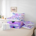 thumbnail image 5 of Manfei Neon Cat Twin Bedding Sets 7pcs,Colorful Clouds Bedding Comforter Set 7pcs,Chic Kitten Sheet Sets,Ultra Soft Bedroom Decorative Reversible, 5 of 7
