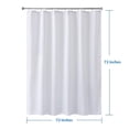 thumbnail image 3 of NAOJIE Rideau de Douche, Rideau de Douche Blanc, Rideau de Douche en Tissu, Rideau de Douche Lavable, Rideau de Douche Blanc, Déperlant, Rideau de Douche en Tissu Doux, Lavable à la Machine 72 X 72 Pouces, 3 of 7