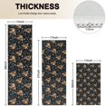 thumbnail image 4 of Black Highland Cow Flower Pattern Kitchen Rugs Sets Of 3,Kitchen Runner Rugs Non Skid Washable,Decorative Kitchen Floor Mats for Kitchen,Sink,Laundry,17"x30"+ 17"x47" + 17"x59", 4 of 6