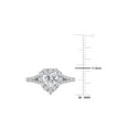 thumbnail image 3 of 1.57 Carat (Ctw) Synthetic Moissanite Heart Engagement Ring in Sterling Silver for Women, 3 of 5
