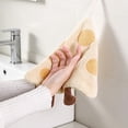 thumbnail image 4 of Toalla de forro polar coral con estampado de queso | Toalla de cocina absorbente de doble cara para colgar | Toalla de mano suave de secado rápido para el hogar, la cocina y el baño, 4 of 6