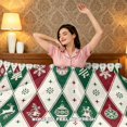 thumbnail image 7 of Yspwyqan Christmas Twin XL Size Bedding Set, 3 Piece Snowflake Reindeer Tree Pattern Comforter Set with 2 Pillow Shams for Xmas Holiday Bedroom Decor, 7 of 7