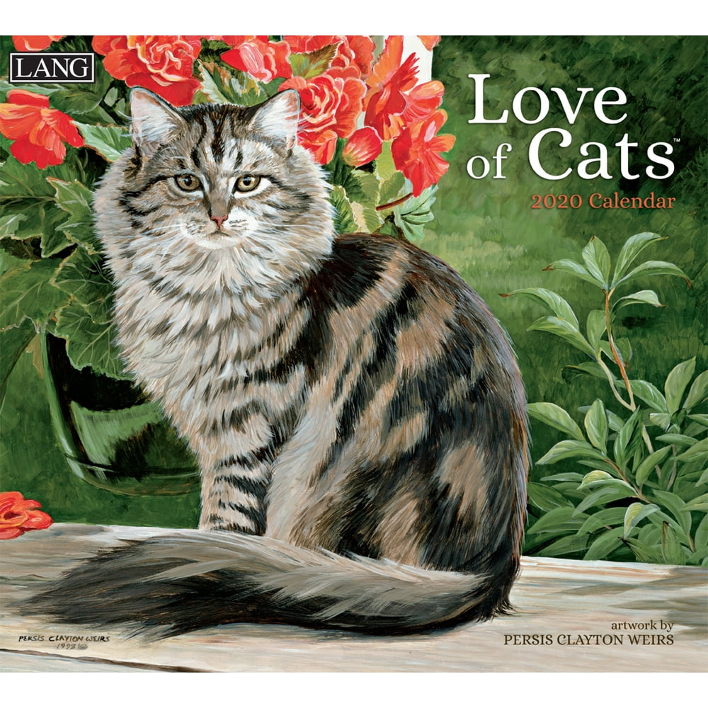 LANG, 2020 WALL CALENDAR, LOVE OF CATS