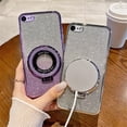 thumbnail image 5 of Case for iPhone SE 2020 Case Glitter [Compatible with Magsafe],with Stand Sparkly Slim TPU Shockproof Protective Cover for Girls Women Phone Case for iPhone 8/7 /SE 2020 Bling Sliver DS, 5 of 9