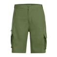 thumbnail image 3 of Fengqque Shorts Cargo de Randonnée pour Hommes Séchage Rapide Légers Voyage Pêche Camping Golf avec Multi-Poches Vert 12(TTG), 3 of 6