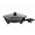 thumbnail image 5 of Mainstays 12" Round Ceramic Skillet, Black,Nonstick, 1200W, Removable Temp Control, Dishwasher Safe, 5 of 9