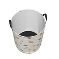 thumbnail image 4 of YFYANG Waterproof Laundry Hamper, Yellow Fallen Leaves Pattern Laundry Basket Oxford Fabric with Handle Foldable, S, 4 of 8