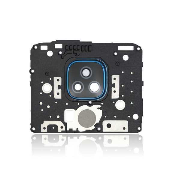 Replacement Back Camera Lens With Bracket Compatible For Motorola Moto E7 Plus (XT2081 / 2020) (Navy Blue)