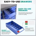 thumbnail image 3 of 100 Compartments Bolt Bin Organizer, 100 Drawers Parts Cabinet, Adjustable Storage for Small Office Supplies, Screws & Parts, 3 of 7