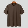 thumbnail image 3 of INCERUN Mens Daily Round Neck Tops Pinstripe Short Sleeve T-Shirt, 3 of 8