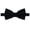 Black, variant on Men's Silk Blend Solid Color Pre-Tied Adjustable Banded Bow Tie - Rust