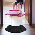 thumbnail image 3 of New Practical Shower Laundry Room Living Room Shower Mat Absorbent Bathroom Accessory Curved Shower Soft Washable, 3 of 11
