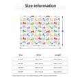 thumbnail image 5 of Zufioo Happy Easter Rabbit Print Horizontal Flannel Blanket, Anti-wrinkle, Anti-shrinkage, Anti-allergic Plush Blanket, Household Items Suitable for Bedroom-80"x60", 5 of 6
