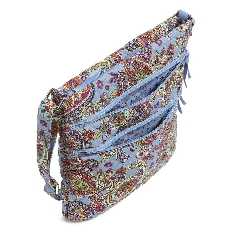 Vera Bradley Women's Cotton Triple Zip Hipster Crossbody Bag