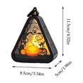 thumbnail image 3 of Cififendec Halloween Silhouette Hanging Lantern, 4.52"×3.34", Pumpkin Bat Pattern Night Lamp for Wooden Table Top Layout Styling Plan, 3 of 7