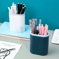 Feinib Pen Holder Clearance, Desk Pencil Pen Holder 2 Slots Desktop Storage Pen Organizers