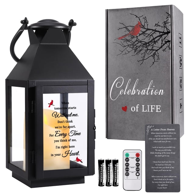 Linterna conmemorativa HSENYEKUM, regalos de condolencia, pérdida y duelo
