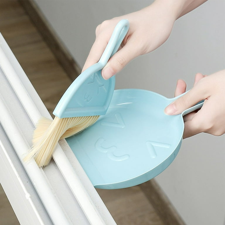 Small Whisk Type Broom Set Dust Pan Dustpan & Brush For Cleaning Tool  Outdoor.WL