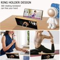 thumbnail image 6 of for Samsung Galaxy S22 Ultra Case with Ring Holder Kickstand [with Magnetic] Soft TPU Shockproof Electroplated Protective Slim Phone Case for Galaxy S22 Ultra Black Astronaut, 6 of 12
