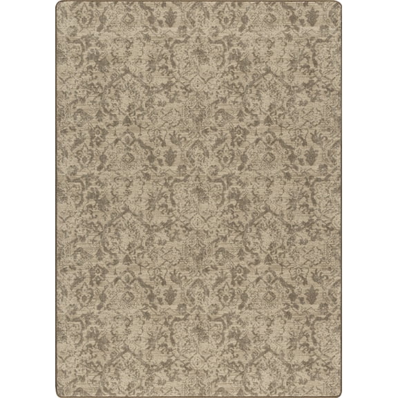 Milliken Imagine Area Rug TIMELESS BAHAR FAWN Timeless Bahar Fawn Petals Bulbs 7 8 x 10 9 Rectangle