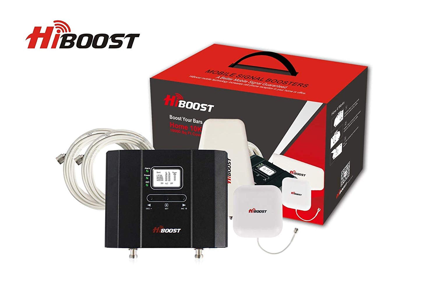 HiBoost 10K Home Smart Link Cell Phone Signal Booster Kit 10,000