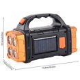 thumbnail image 3 of Portable Solar Lantern 5V 2A 1500/2400mAh IP44 Waterproof Solar Working Hand Lamp COB Flood Light, 3 of 9