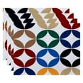 thumbnail image 4 of Simply Daisy 18" x 14" Eye Opener Geometric Print Placemat, Set of 4, 4 of 4