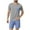 ·Blue, variant on Clothes Under $10! ZhiZhuang Men's Striped Pajama Sets 2-piece Lounge Sleep Sets Soft Comfy Sleepwear Men Short Sleeves and Shorts Pjs Set