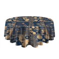 thumbnail image 3 of Design Pattern Round Tablecloth 60 Inch – Waterproof Polyester Table Cover with Full Print Design, Wrinkle Resistant & Washable for Kitchen Dining Party Decor, 3 of 6