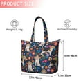 thumbnail image 4 of Beagle Dog Dog and Pioneer Flower Travel Tote Bags for Women Carry On,Large Weekender Bags for Women Travel,Multi Functional Duffle Bag for Work,Shopping,Sports, 4 of 5