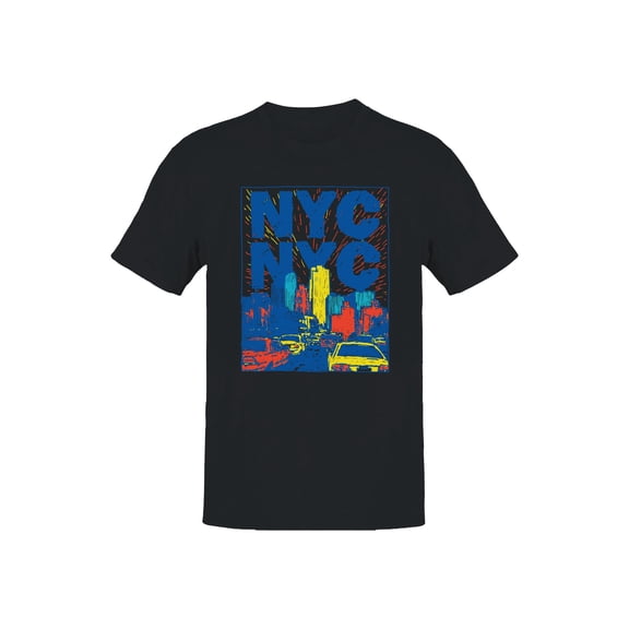 NYC Vibrant Cityscape Art Men's T-shirt